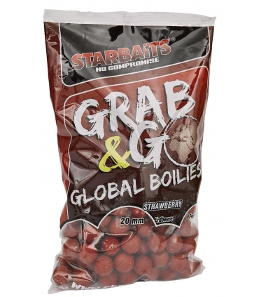 STARBAITS G&G GLOBAL BOILIES STRAWBERRY JAM 20MM 800GR