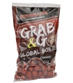 STARBAITS G&G GLOBAL BOILIES STRAWBERRY JAM 20MM 800GR