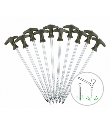 ZFISH PIQUETAS PARA BIVVY DE 25CM SET DE 10PCS