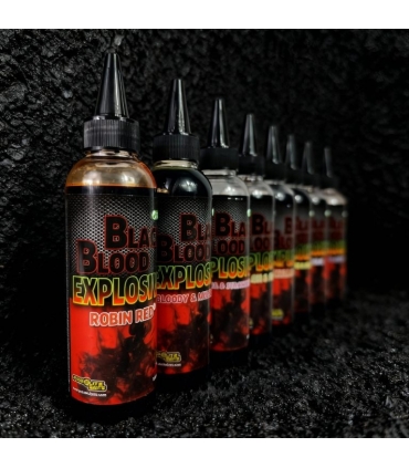 PRO ELITE BAITS BLACK BLOOD EXPLOSIVE 150ML GARLIC