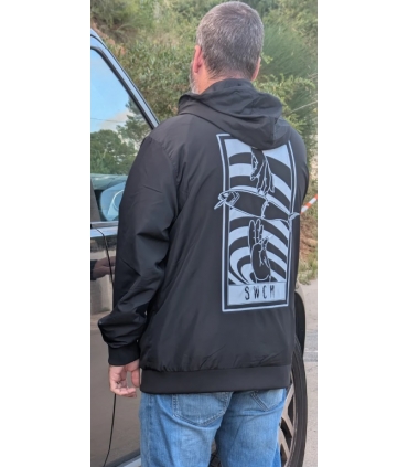 SWIMBAIT COMMUNITY CORTAVIENTOS WINDBREAKER FALLIN' NEGRO