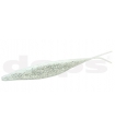 DEPS SAKAMATA SHAD 7" WHITE & CLEAR/SILVER FLAKE 031