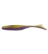 OWNER JR MINNOW 3.5" PURPLE WEENIE SILVER FLAKE 8PCS