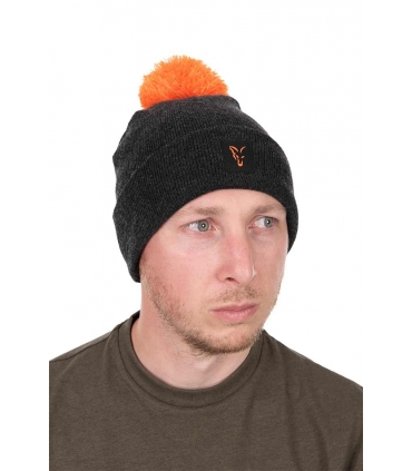 FOX GORRO COLLECTION BOBBLE HAT BLACK ORANGE