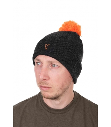 FOX GORRO COLLECTION BOBBLE HAT BLACK ORANGE