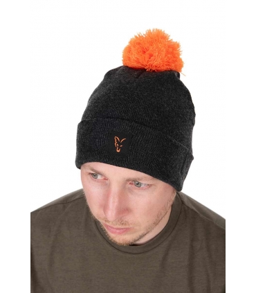 FOX GORRO COLLECTION BOBBLE HAT BLACK ORANGE
