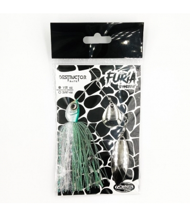 DESTRUCTOR BAITS FURIA SPINNERBAITS 1/2OZ GREEN SHAD