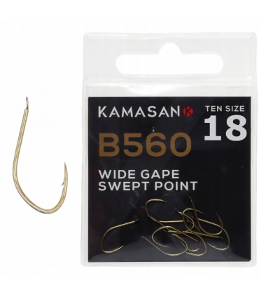 KAMASAN B560 SPADES BARBED WIDE GAPE SWEPT POINT Nº14