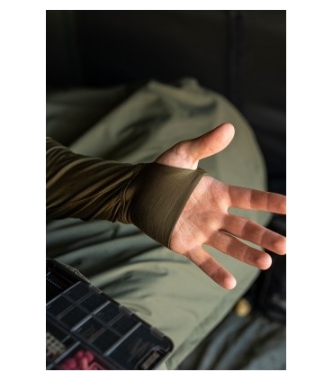 KORDA CAMISETA MOCK NECK THERMAL LS DARK OLIVE
