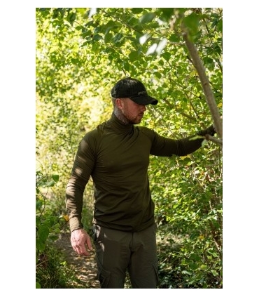 KORDA CAMISETA MOCK NECK THERMAL LS DARK OLIVE