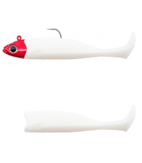 FIIISH MASTER SHAD 100 COMBO LIGHT 15GR WHITE COCO RED HEAD