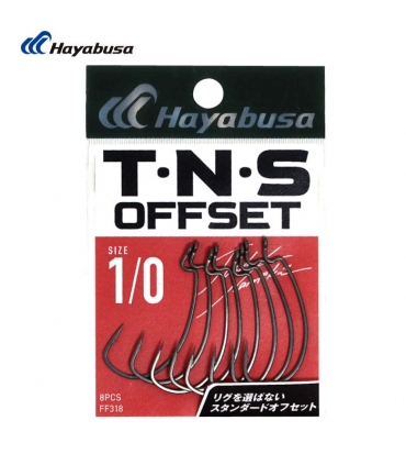 HAYABUSA ANZUELO TNS OFFSET II SIZE 1/0 8PK