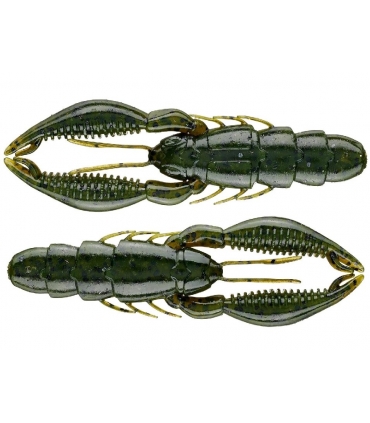 GOOGAN BAITS TUGGIN BUG 4" GREEN PUMPKIN