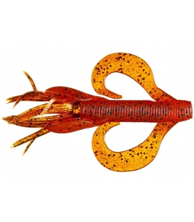 GARY YAMAMOTO KREATURE 4'' PUMPKIN W/BLACK & GREEN FLAKE