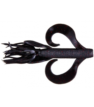 GARY YAMAMOTO KREATURE 4'' BLACK W/SMALL RED FLAKE