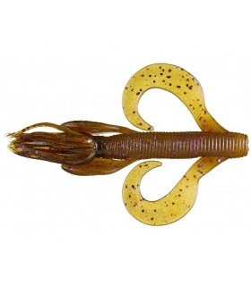 GARY YAMAMOTO KREATURE 4'' GREEN PUMPKIN W/PURPLE & COPPER FLAKE