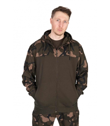 FOX SUDADERA LW KHAKI CAMO SPLIT ZIP