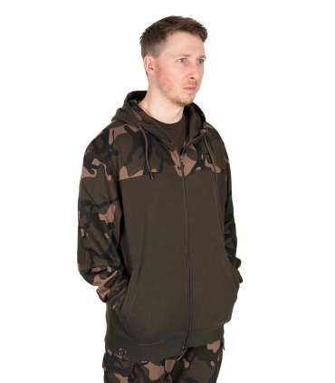 FOX SUDADERA LW KHAKI CAMO SPLIT ZIP