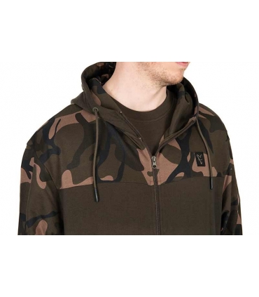 FOX SUDADERA LW KHAKI CAMO SPLIT ZIP