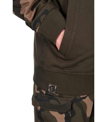 FOX SUDADERA LW KHAKI CAMO SPLIT ZIP