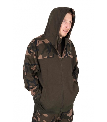 FOX SUDADERA LW KHAKI CAMO SPLIT ZIP