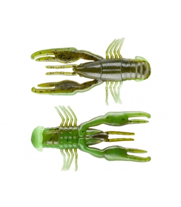 YUM CRAWBUG 3.25" GREEN PUMPKIN CHARTREUSE 8PC