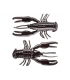 YUM CRAWBUG 3.25" BLACK NEON 8PC