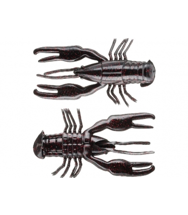 YUM CRAWBUG 3.25" BLACK NEON 8PC