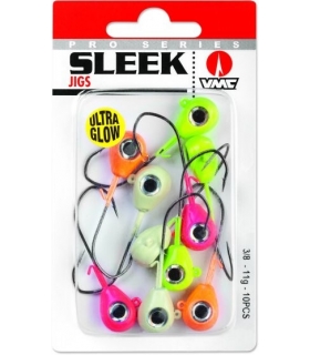 VMC SLEEK JIG 7GR 2/0 GLOW QTYX10