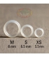 AGR BAITS WACKY NEKO RINGS TALLA M 8MM CLEAR