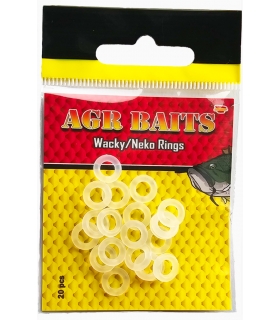 AGR BAITS WACKY NEKO RINGS TALLA XS 5.5MM CLEAR