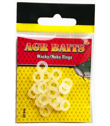 AGR BAITS WACKY NEKO RINGS TALLA XS 5.5MM CLEAR