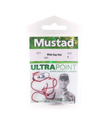 MUSTAD WIDE GAP DROP SHOT RED Nº1