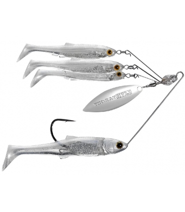 LIVE TARGET BAITBALL SPINNER RIG 3/8OZ PEARL WHITE