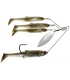 LIVE TARGET BAITBALL SPINNER RIG 3/8OZ GREEN PUMPKIN SILVER