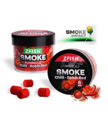 ZFISH SMOKE POP-UP DUMBELLS 8MM CHILLI ROBIN RED