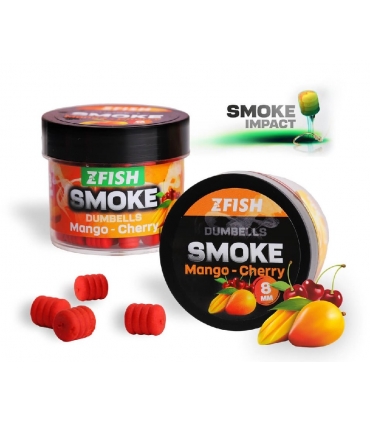 ZFISH SMOKE POP-UP DUMBELLS 8MM MANGO CHERRY