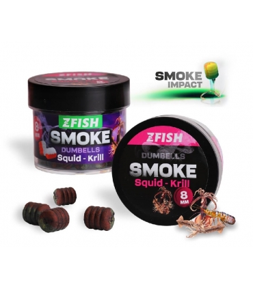 ZFISH SMOKE POP-UP DUMBELLS 8MM SQUID KRILL