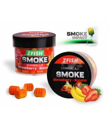 ZFISH SMOKE POP-UP DUMBELLS 8MM STRAWBERRY BANANA