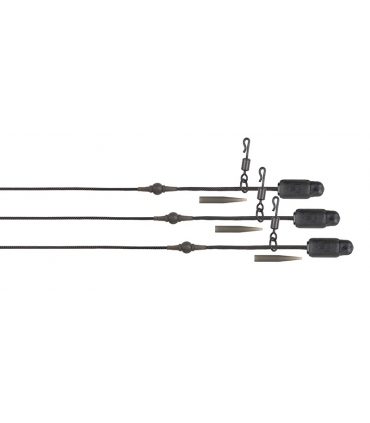 FOX EDGES NATURALS HELI-CLIP RIGS 50LB SUBMERGE 3PCS