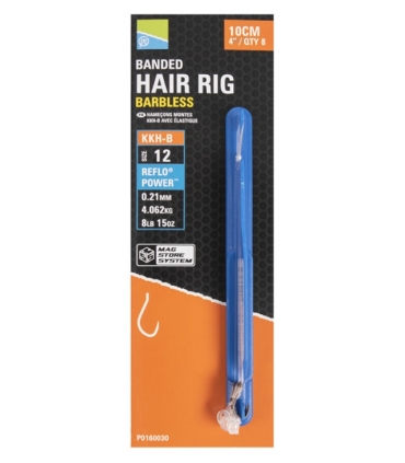 PRESTON INNOVATIONS KKH-B BANDED HAIR RIGS 10CM Nº12