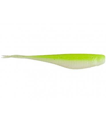 X ZONE RALLY SHAD 4.5" CHARTREUSE PEARL