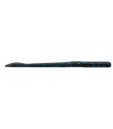 X ZONE MB FAT FINESSE WORM 6" BLACK BLUE