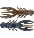 X ZONE LURES SCENTED STEALTH CRAW 2.5" BLACK BLUE/GREEN PUMPKIN LAMINATE