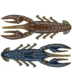 X ZONE LURES SCENTED STEALTH CRAW 2.5" BLACK BLUE/GREEN PUMPKIN LAMINATE