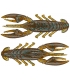 X ZONE LURES SCENTED STEALTH CRAW 2.5" GREEN PUMPKIN BLUE FLAKE