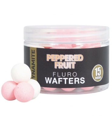 DYNAMITE BAITS PEPPERED FRUIT FLUORO WAFTERS 15MM