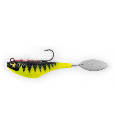 BLACK CAT MAD FLASH SPIN TAIL 14CM SHOCK PERCH