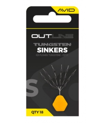 AVID CARP OUTLINE TUGNSTEN SINKERS SMALL