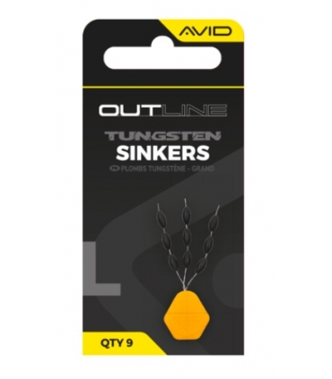 AVID CARP OUTLINE TUGNSTEN SINKERS LARGE